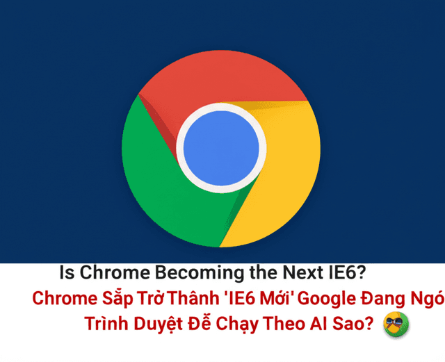 Chrome Sắp Trở Thành 'IE6 Mới'? Google Đang Ngó Lơ Trình Duyệt Để Chạy Theo AI Sao?