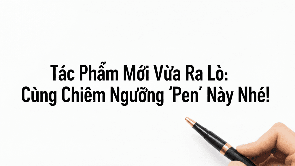 Tác Phẩm Mới Vừa Ra Lò: Cùng Chiêm Ngưỡng 'Pen' Này Nhé!