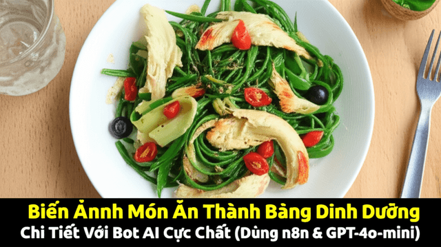 Biến Ảnh Món Ăn Thành Bảng Dinh Dưỡng Chi Tiết Với Bot AI Cực Chất (Dùng n8n & GPT-4o-mini)