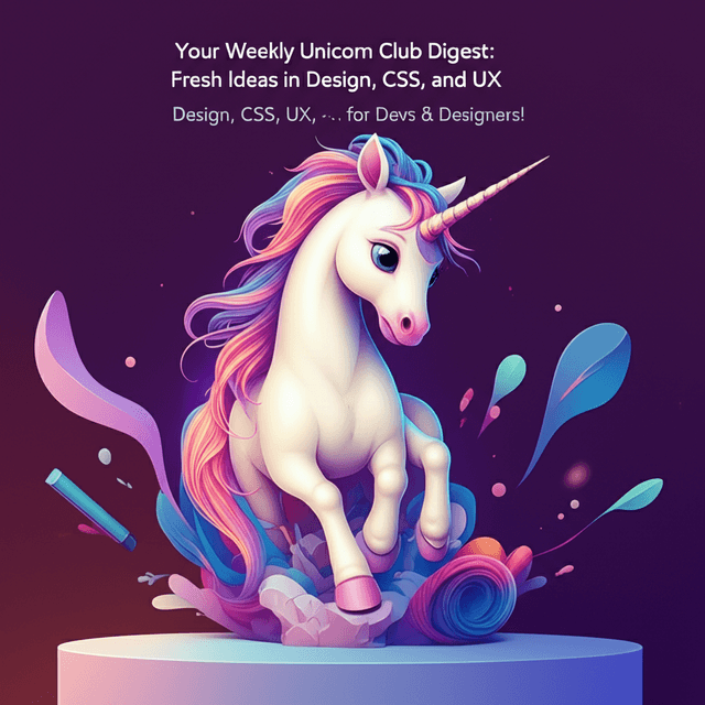 Unicorn Club Weekly: Design, CSS, UX, & More for Devs & Designers!