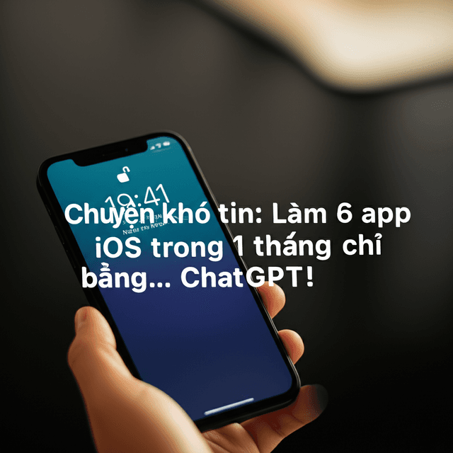 Chuyện khó tin: Làm 6 app iOS trong 1 tháng chỉ bằng... ChatGPT!