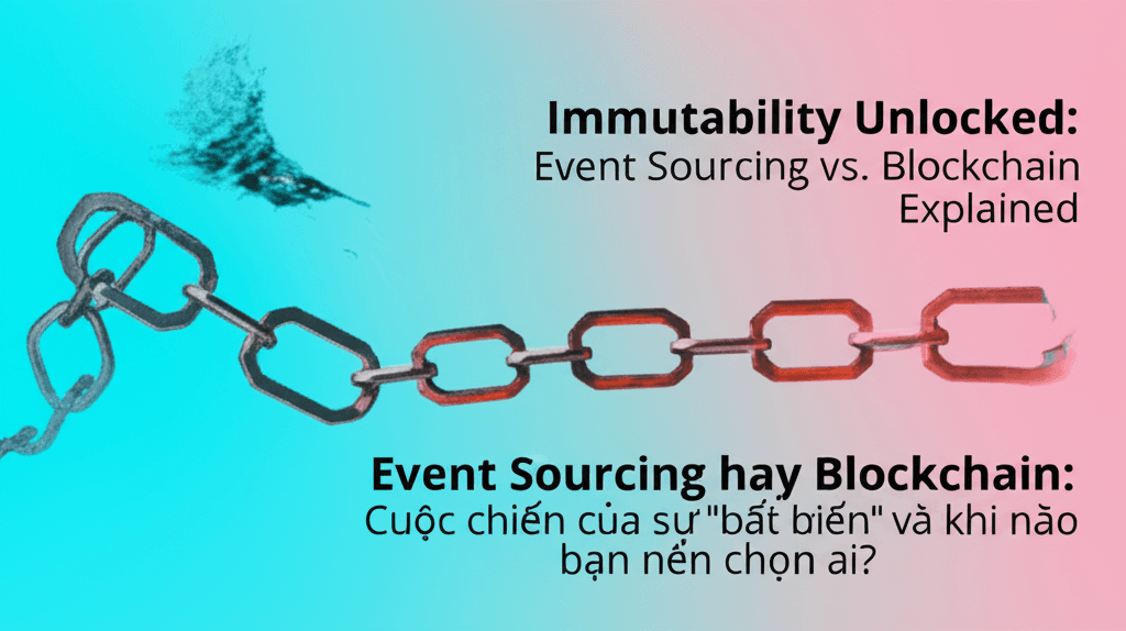 Event Sourcing hay Blockchain: Cuộc chiến của sự "bất biến" và khi nào bạn nên chọn ai?