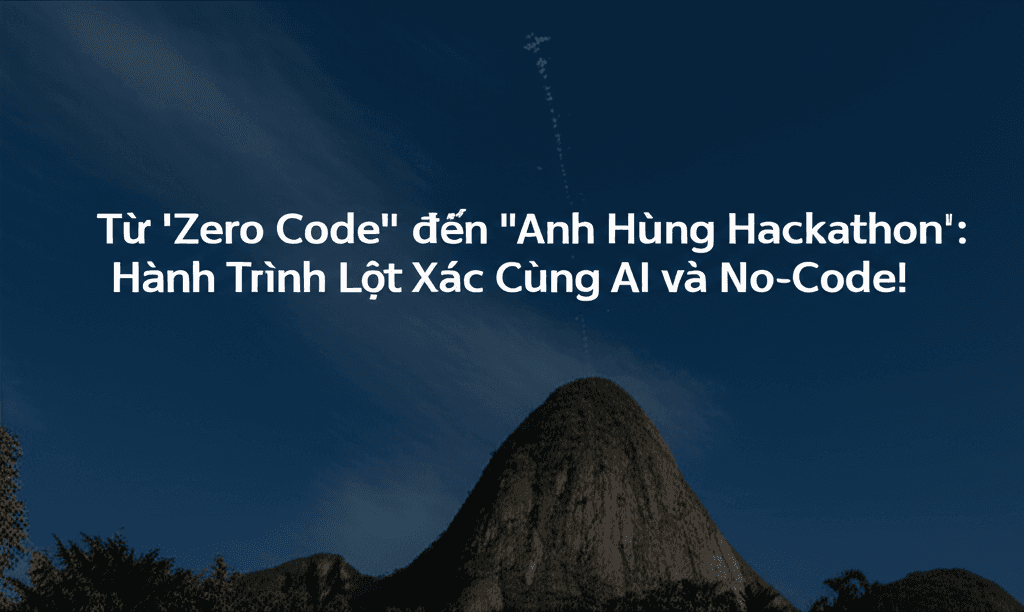 Từ 'Zero Code' đến 'Anh Hùng Hackathon': Hành Trình Lột Xác Cùng AI và No-Code!