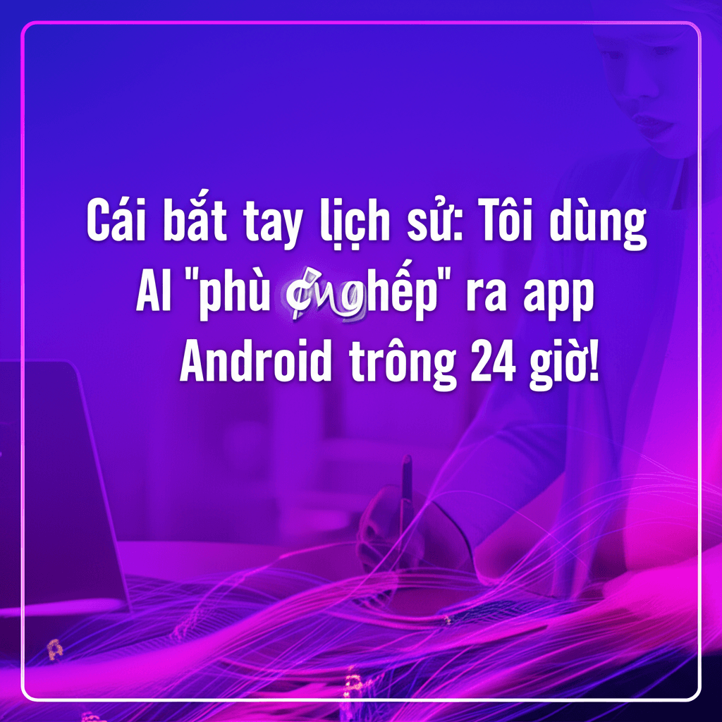 Cái bắt tay lịch sử: Tôi dùng AI "phù phép" ra app Android trong 24 giờ!