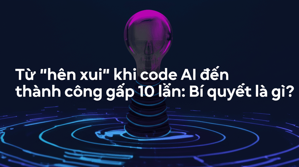 Từ "hên xui" khi code AI đến thành công gấp 10 lần: Bí quyết là gì?